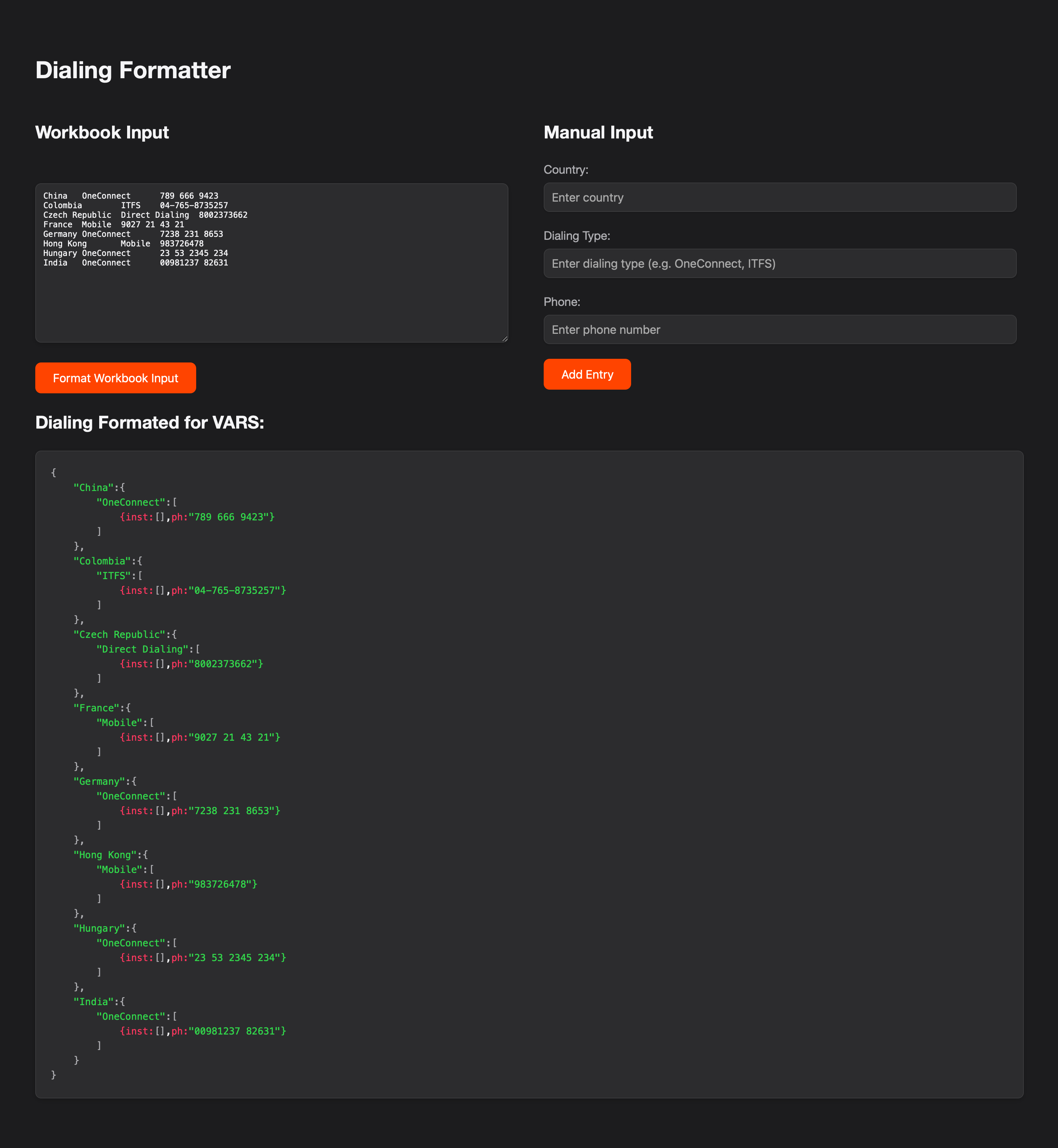 Excel to Code Generator internal tool