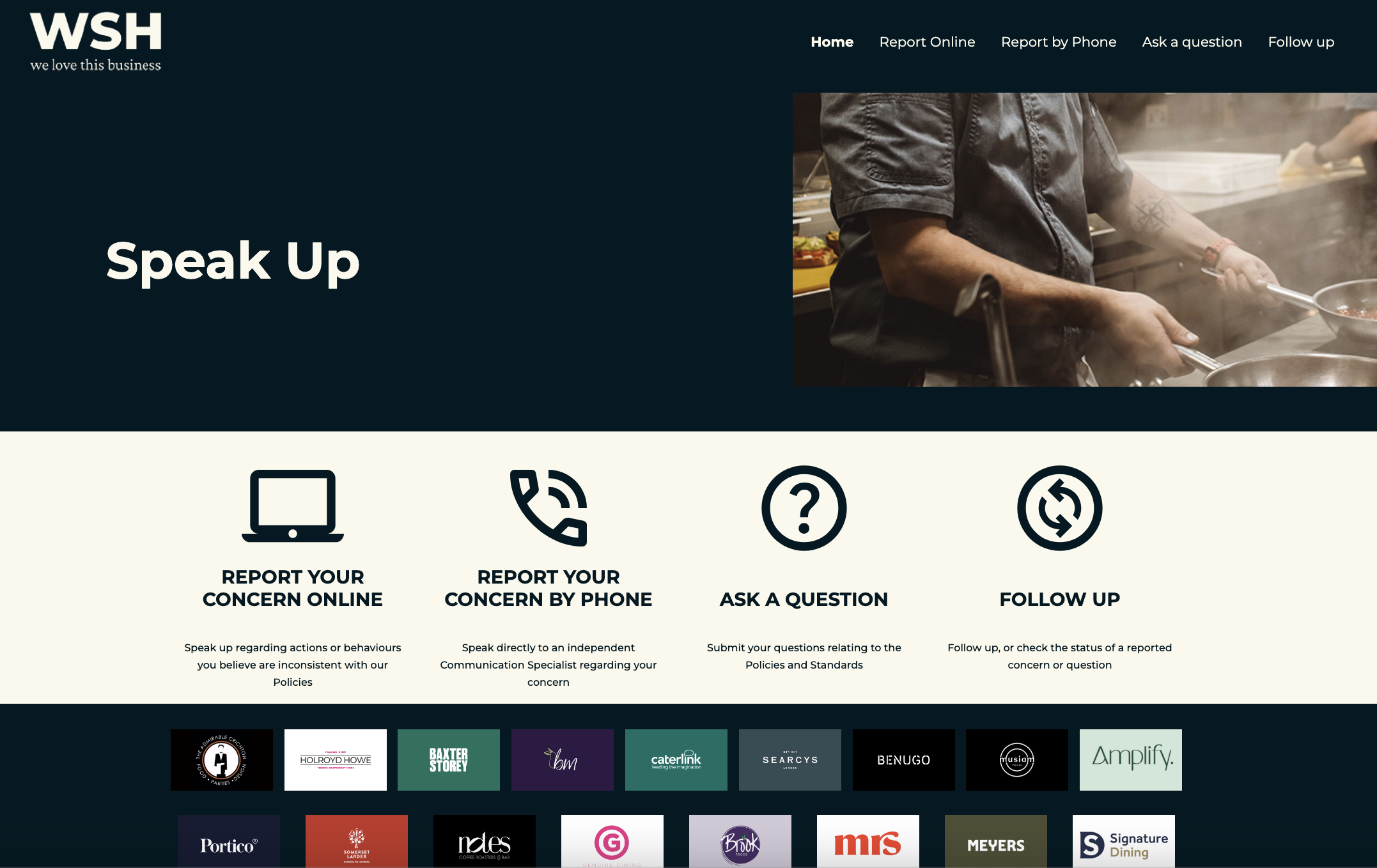 WSH EthicsPoint reporting website